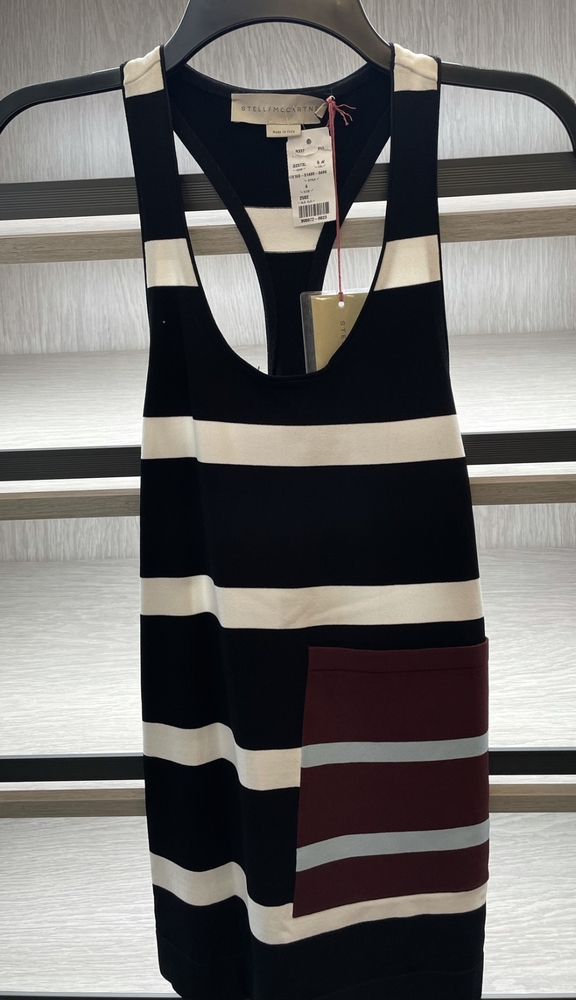 Stella Mccartney Striped Racer Back Top